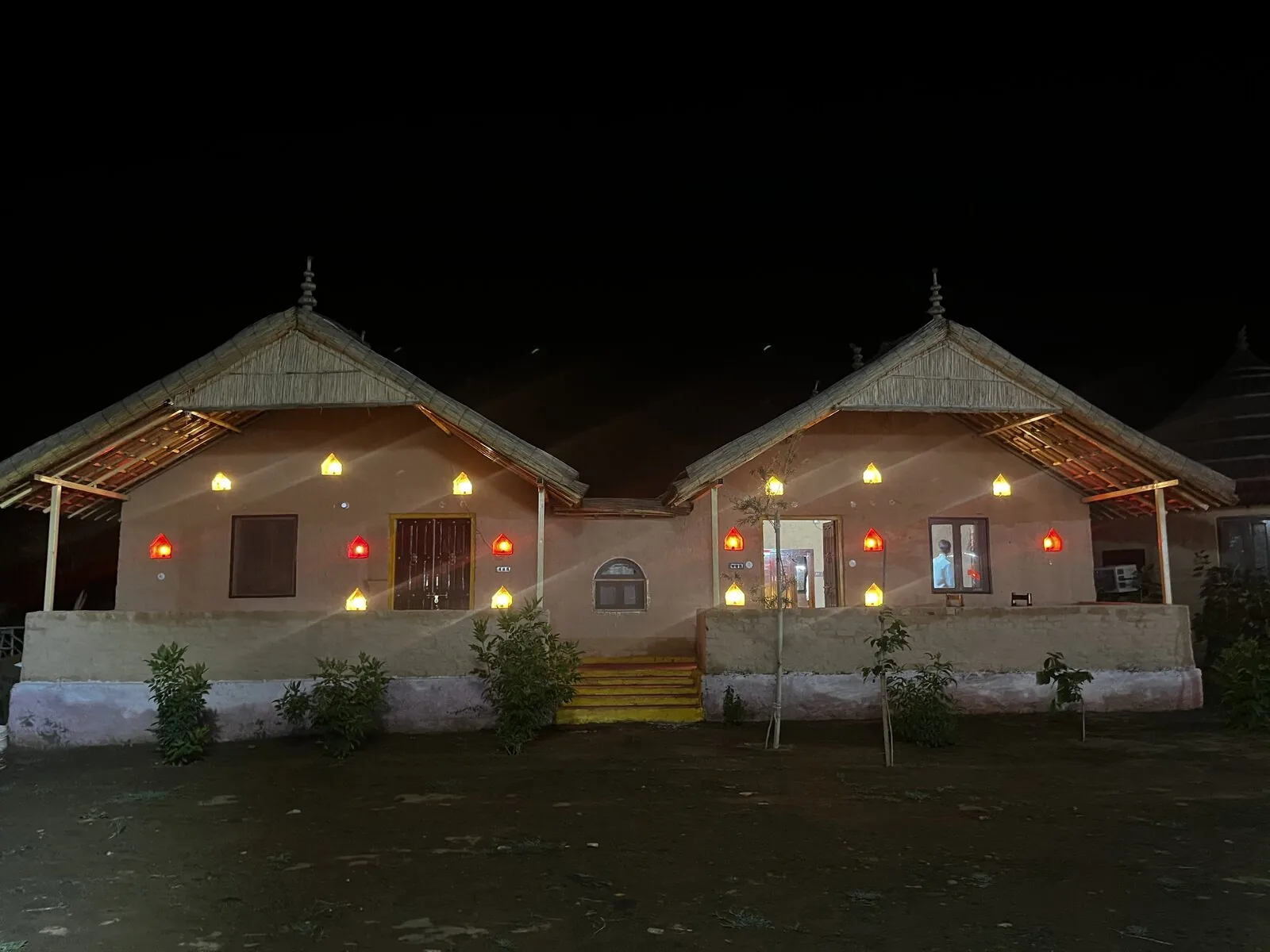 Jacuzzi mud cottage at Sariska Tiger Lodge